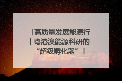 高质量发展能源行丨粤港澳能源科研的“超级孵化器”