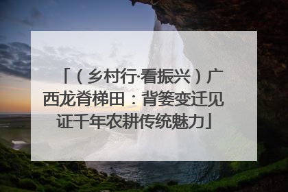 （乡村行·看振兴）广西龙脊梯田：背篓变迁见证千年农耕传统魅力