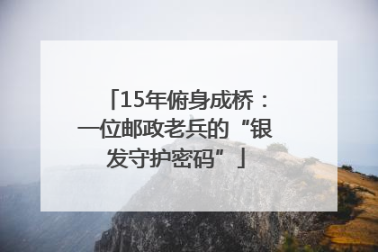 15年俯身成桥：一位邮政老兵的“银发守护密码”