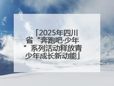 2025年四川省“奔跑吧·少年”系列活动释放青少年成长新动能