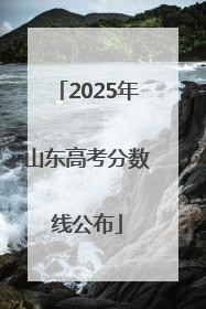 2025年山东高考分数线公布