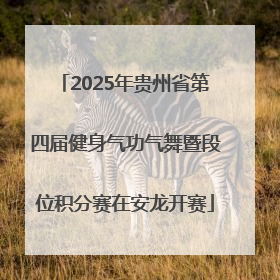 2025年贵州省第四届健身气功气舞暨段位积分赛在安龙开赛