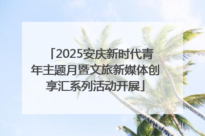 2025安庆新时代青年主题月暨文旅新媒体创享汇系列活动开展