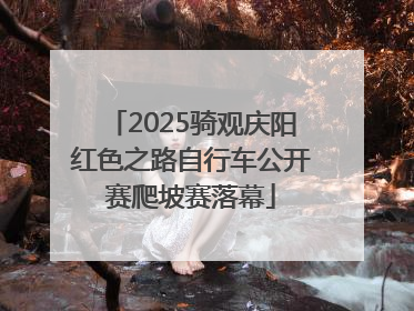 2025骑观庆阳红色之路自行车公开赛爬坡赛落幕