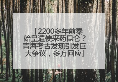 2200多年前秦始皇遣使采药昆仑？青海考古发现引发巨大争议，多方回应