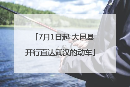 7月1日起 大邑县开行直达武汉的动车