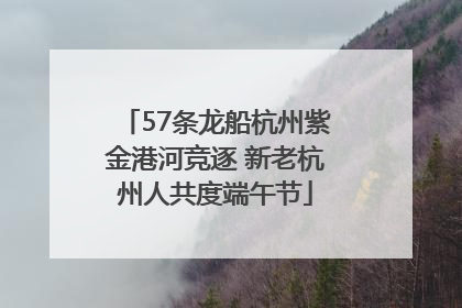 57条龙船杭州紫金港河竞逐 新老杭州人共度端午节