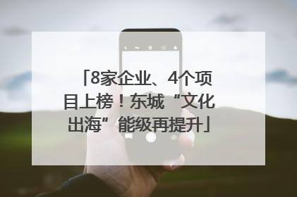 8家企业、4个项目上榜！东城“文化出海”能级再提升