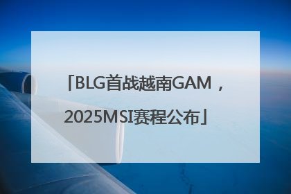 BLG首战越南GAM，2025MSI赛程公布